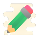Draw & Highlight extension icon — a pencil with a pink eraser
